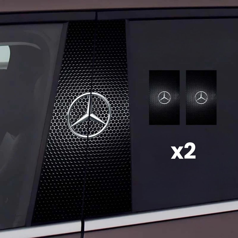 2x Naklejki na szybę samochodu z logo